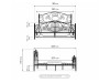 Кровать Викси 180х200 черная