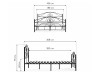 Кровать Морика 180х200 черная