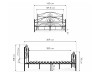 Кровать Морика 160х200 черная