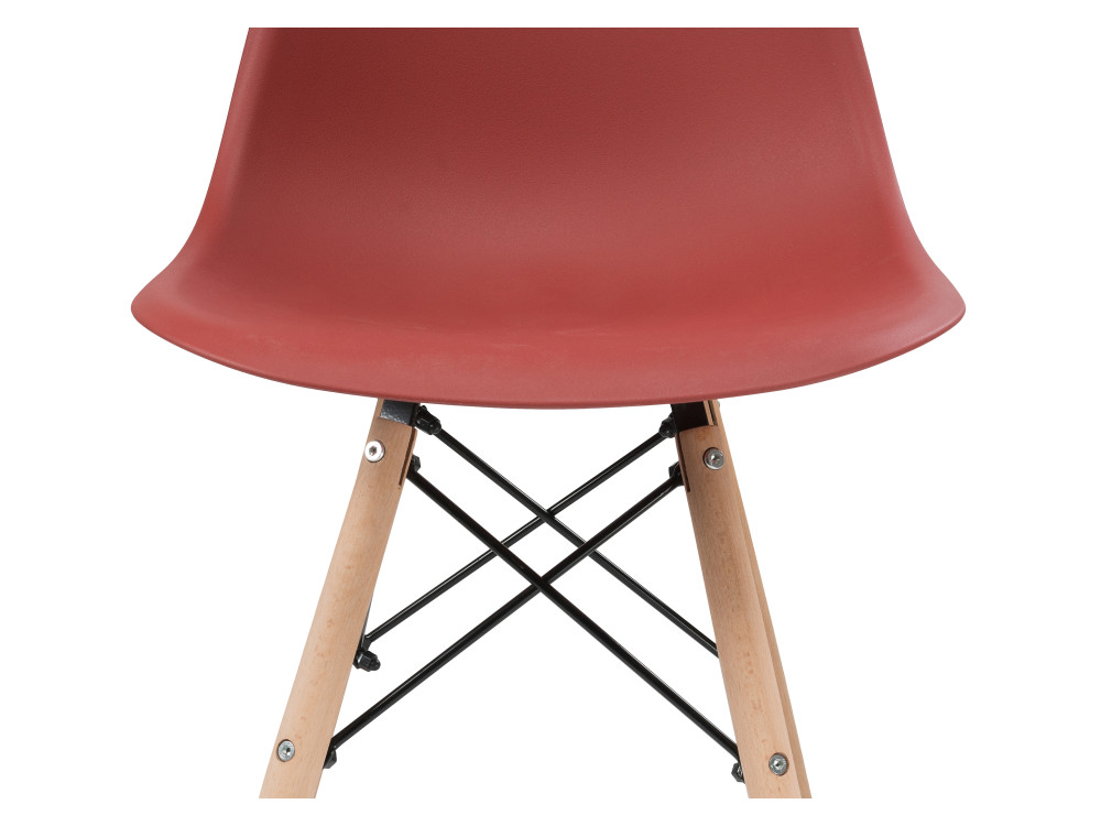 Пластиковый стул Eames PC-015 bordeaux