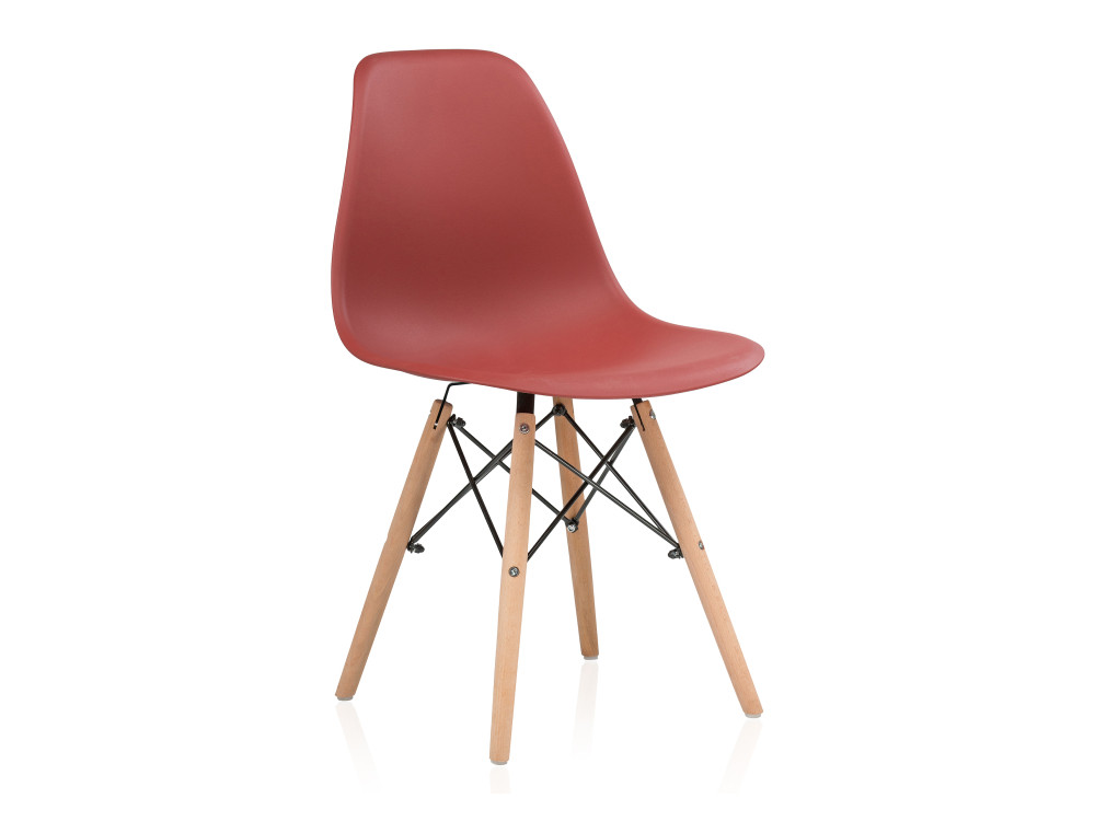 Пластиковый стул Eames PC-015 bordeaux