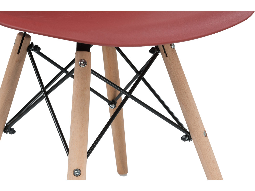 Пластиковый стул Eames PC-015 bordeaux