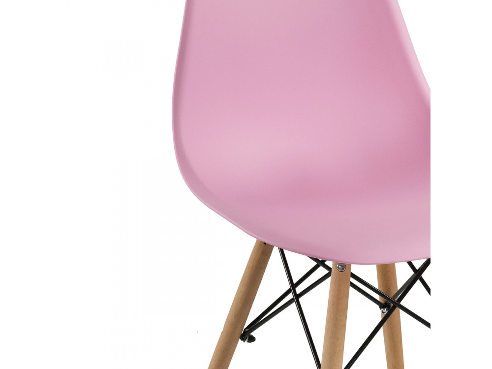 Пластиковый стул Eames PC-015 светло-розовый