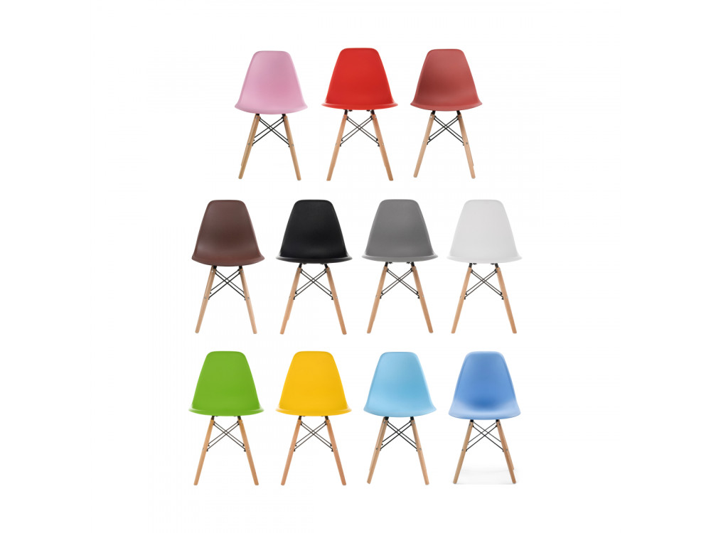 Пластиковый стул Eames PC-015 светло-розовый